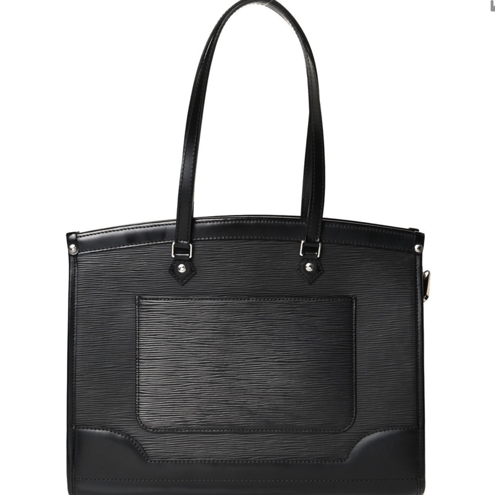 AUTHENTIC Louis Vuitton Leather Black Epi Madeleine GM  Bag AUTHENTIC 👍